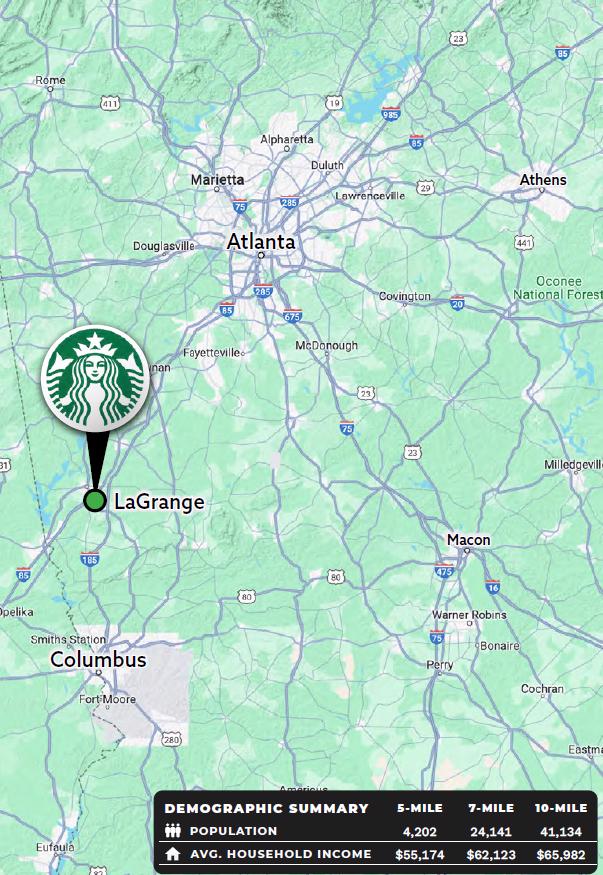 Starbucks w/ DriveThru Publix Outparcel Atlanta MSA New