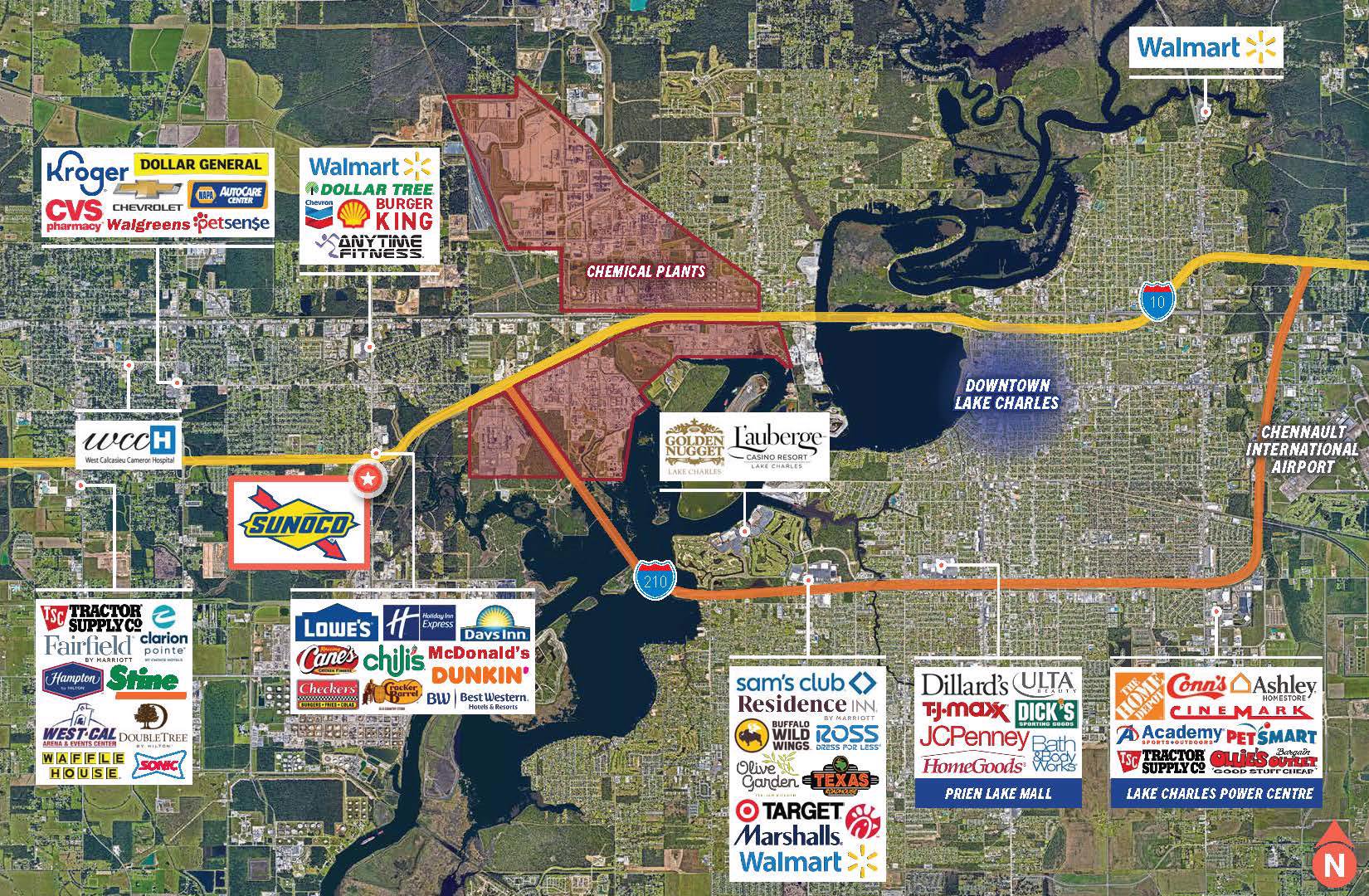 Sunoco (Corporate) Checkout CStore & Gas Station/Sulphur, Louisiana