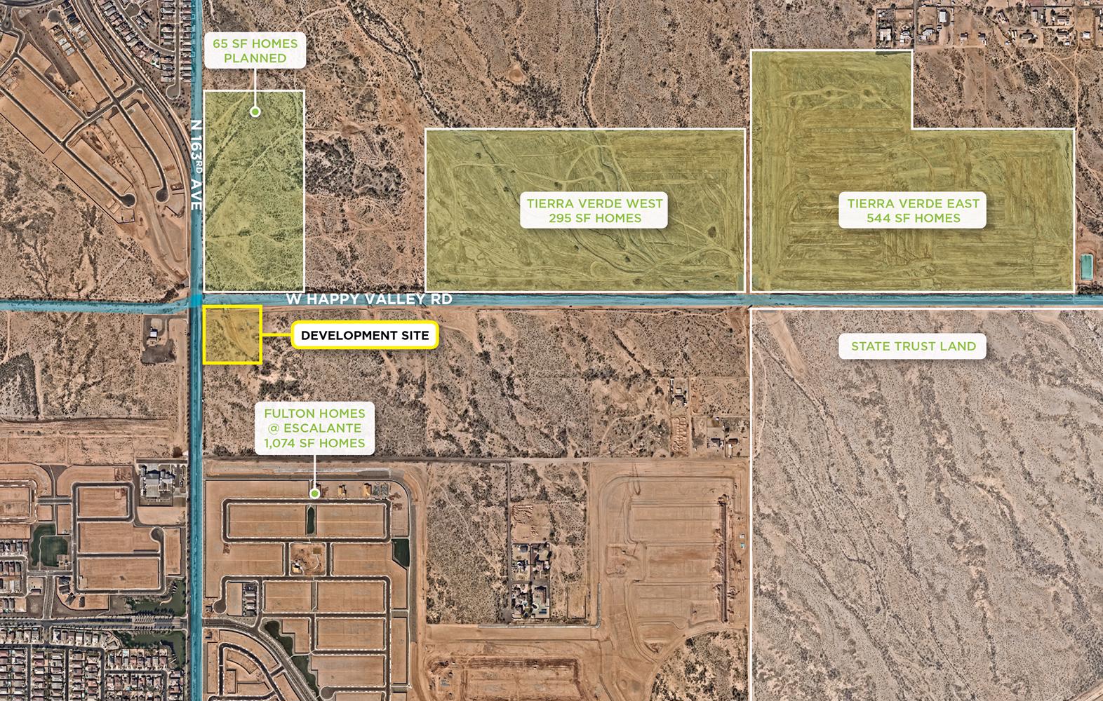 Happy Valley Zoning Map 3.383 Acre Sec N 163Rd Ave & W Happy Valley Road/Surprise, Arizona