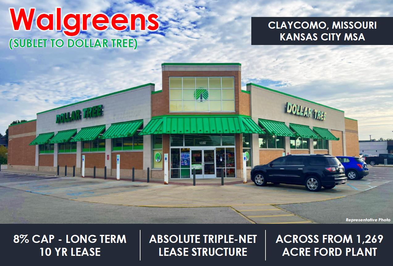 Walgreens 10 Years Remaining New Dollar Tree Sublet Absolute NNN