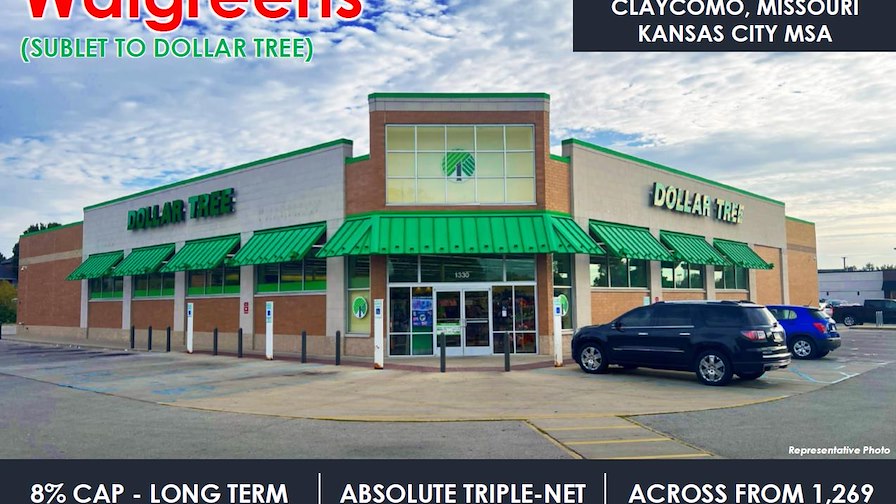 Walgreens 10 Years Remaining New Dollar Tree Sublet Absolute NNN