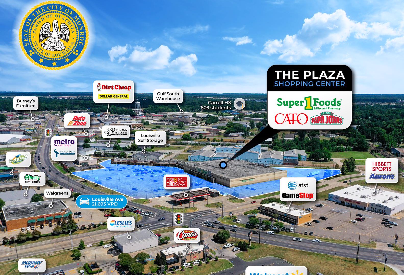 The Plaza Shopping Center/Monroe, Louisiana