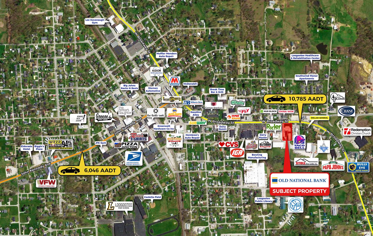 Old National Bank NNN Annual Increases/Loogootee, Indiana