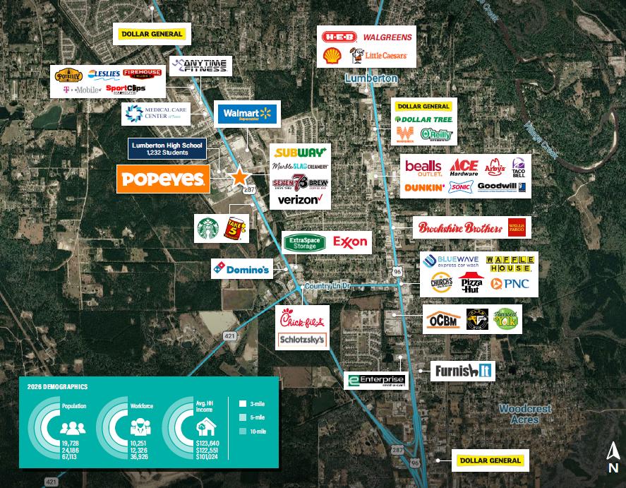 Popeyes | NNN | ±14 Yrs | ±141-Unit Operator | 2020… — Sale in Lumberton, TX, photo 2 of 3