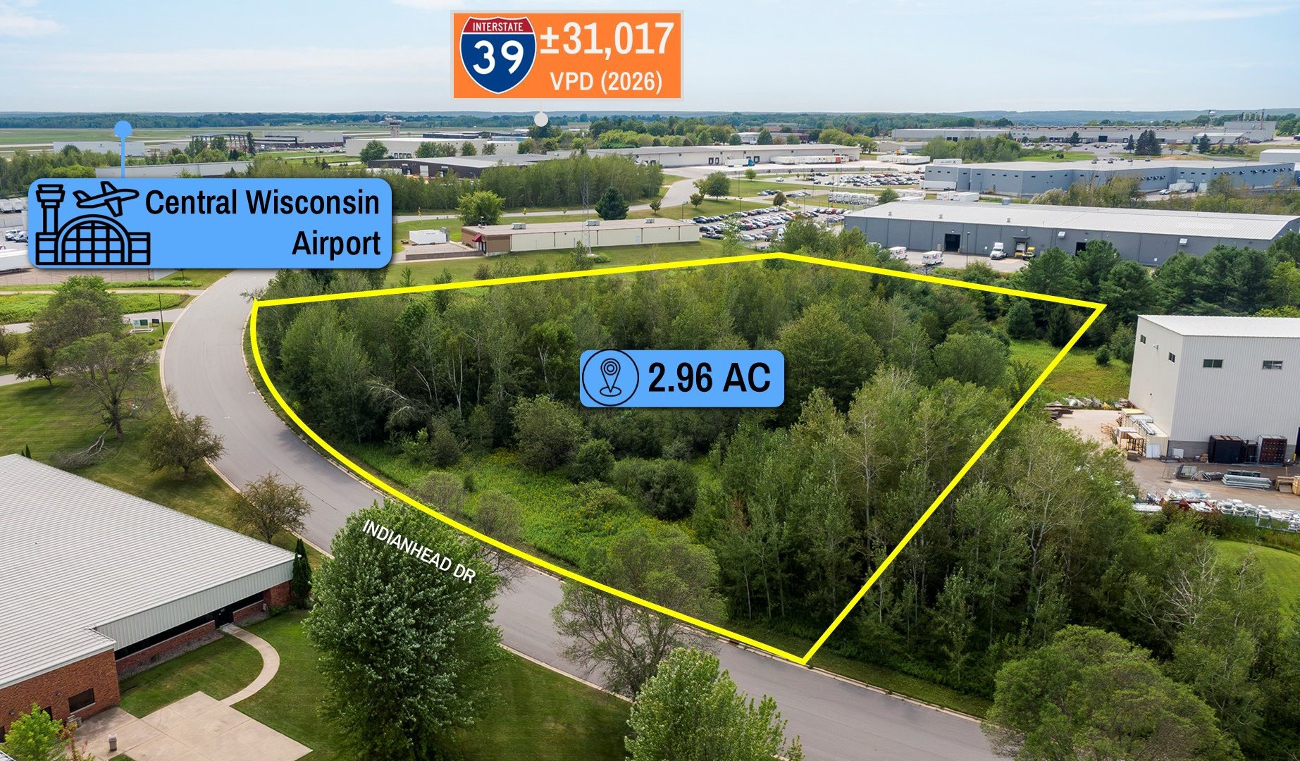 $1 Auction – 2.96 AC Industrial Land Parcel |… — Sale in Mosinee, WI, photo 5 of 8