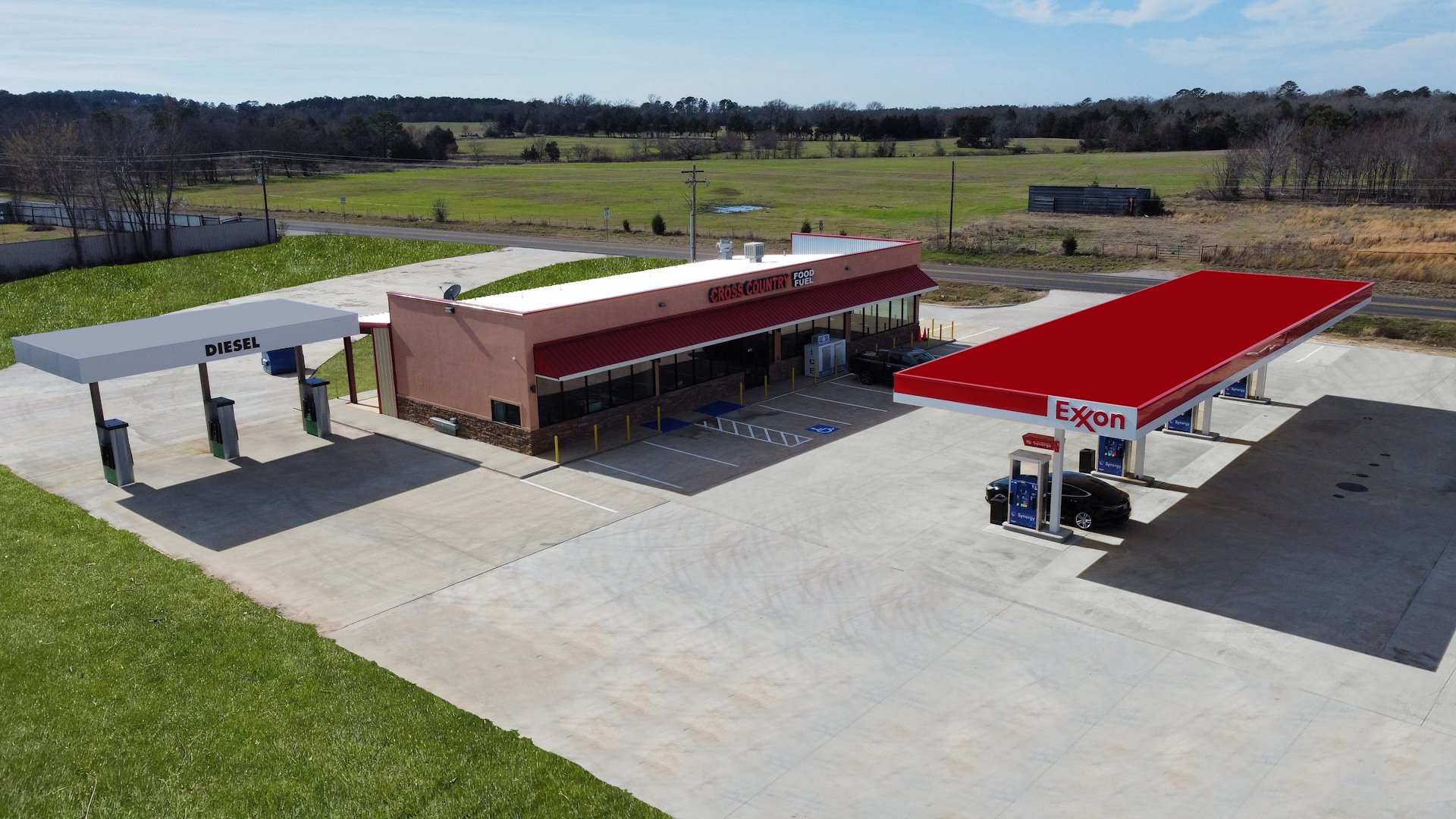 Exxon Mini Truck Stop/Ben Wheeler, Texas
