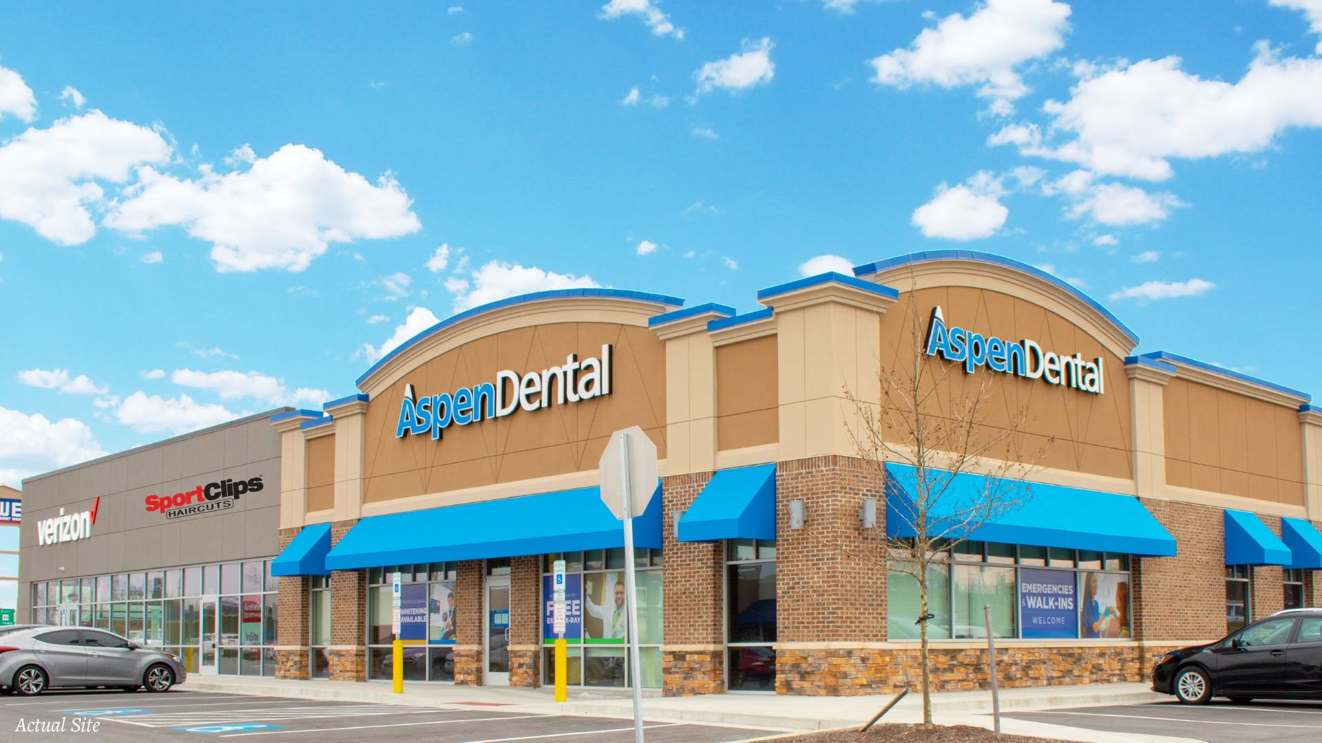 Verizon & Aspen Dental Strip Center Outside Washington D.C. Brand