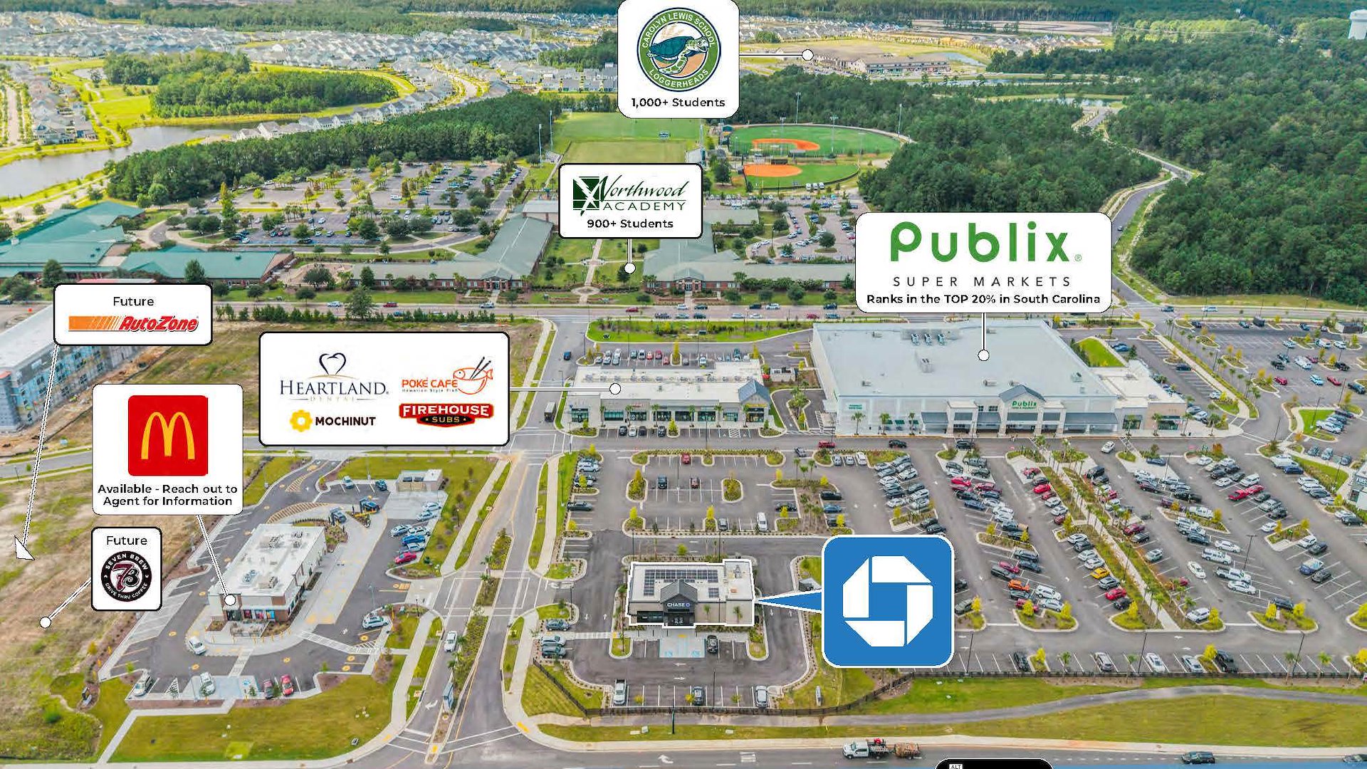 Chase Bank | New Publix Outparcel — Sale in Summerville, SC, photo 4 of 4