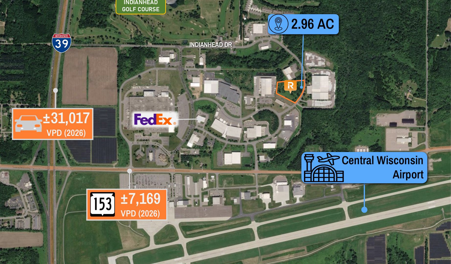 $1 Auction – 2.96 AC Industrial Land Parcel |… — Sale in Mosinee, WI, photo 3 of 8
