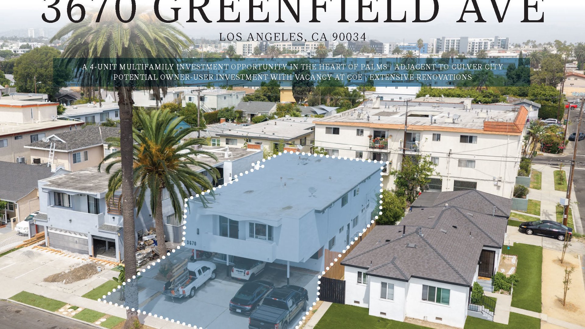 Greenfield.3670 - multifamily for sale in los angeles, CA