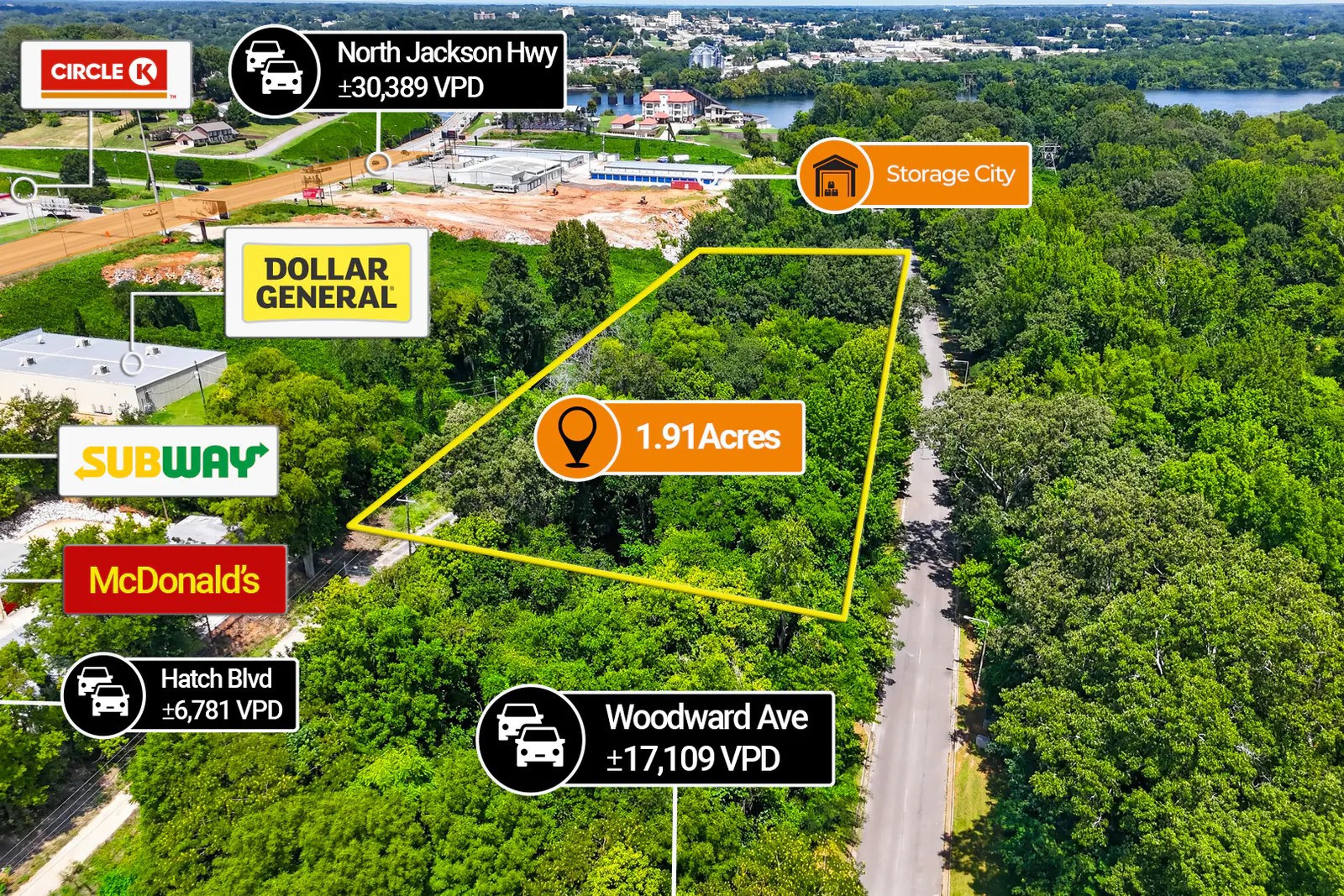 $1 Auction – 1.91 Acre Parcel | 30K VPD | Dollar General Adjacent - land for sale in sheffield, AL