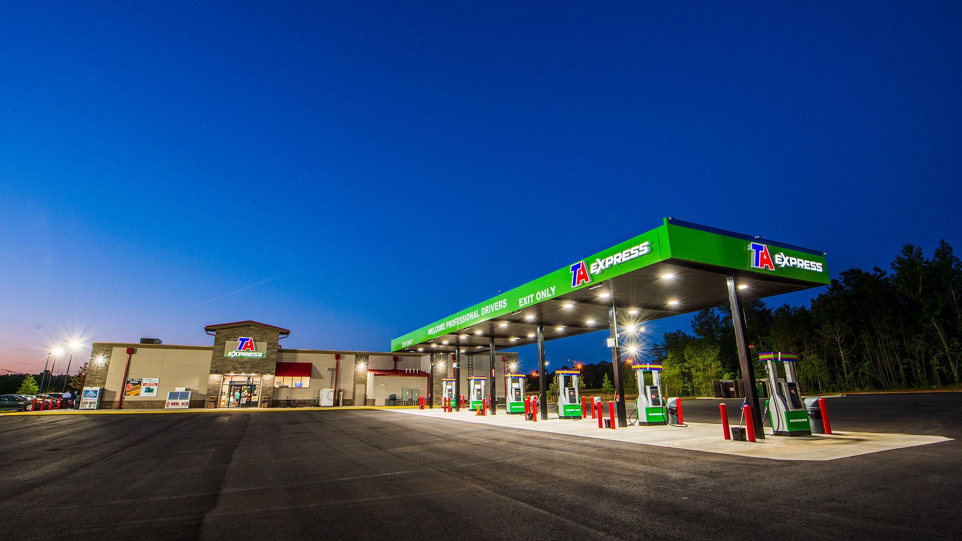 TA Express (Rare FullService Truck Stop)/West Point,