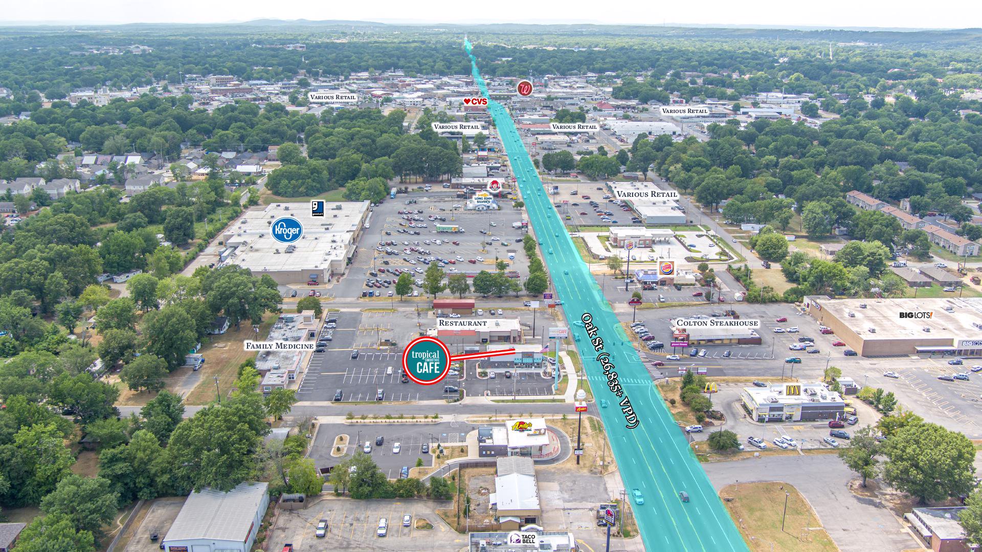 Tropical Smoothie Cafe | Little Rock MSA | Kroger Outparcel | 15 Year