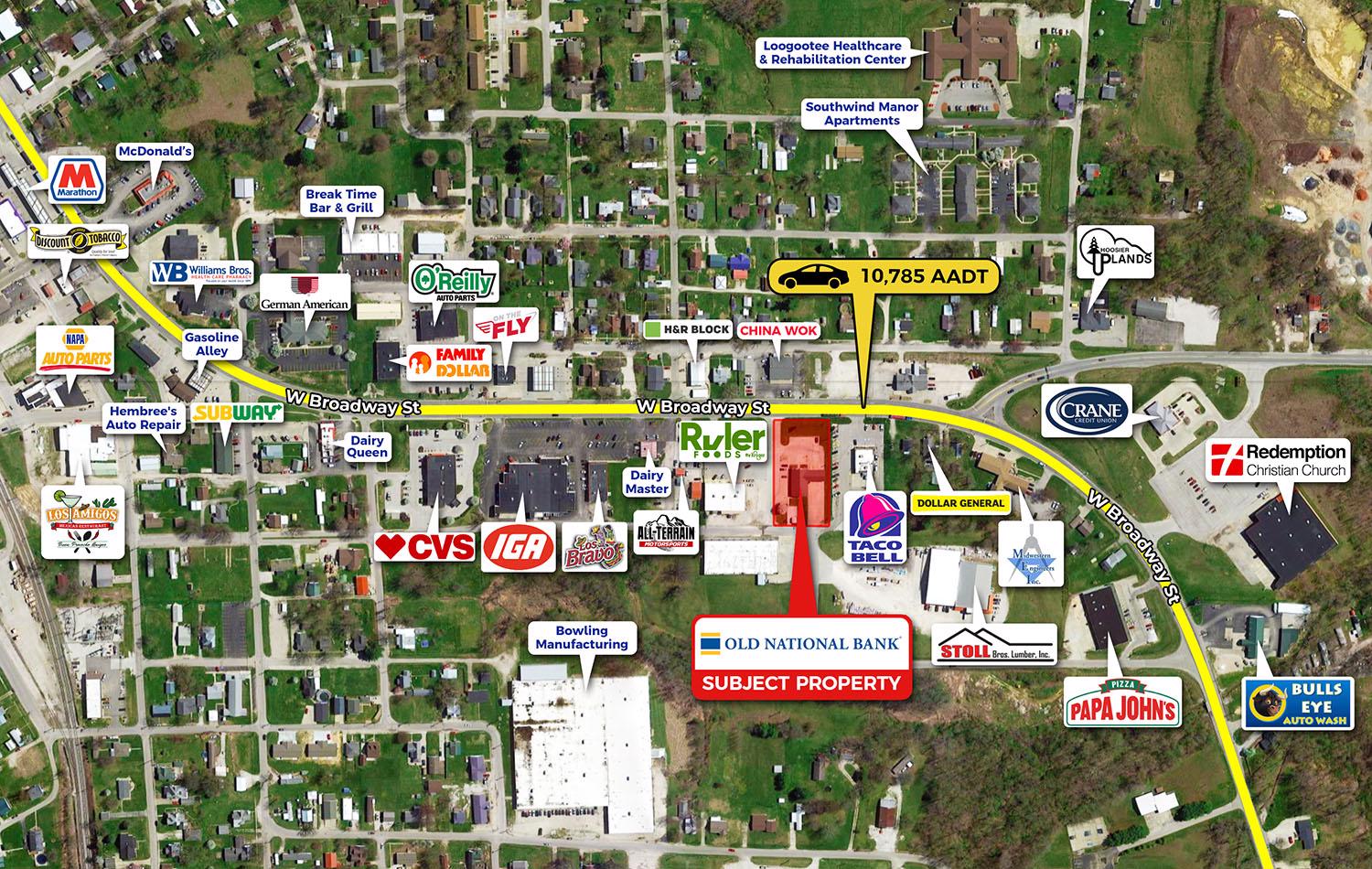 Old National Bank NNN Annual Increases/Loogootee, Indiana