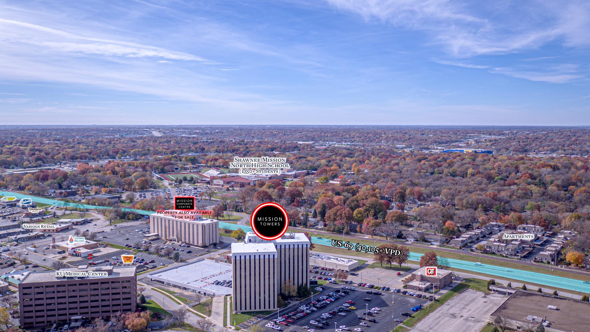 Mission Towers Kansas City MSA Class "A" Office Building Features