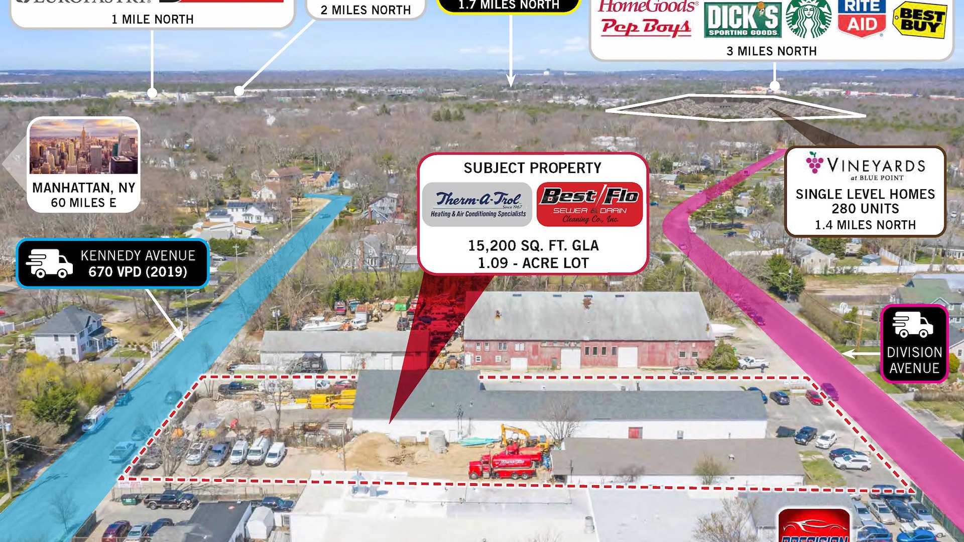 Blue Point, Long Island Industrial Properties/Blue Point, New York