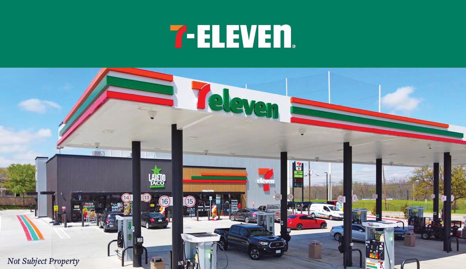 7Eleven Gas Station w/ Car Wash Across from The Rim