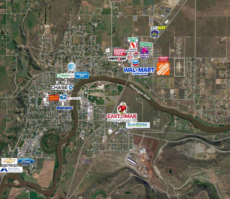 19.5 Acres Next to Home Depot & WalMart/Omak, Washington