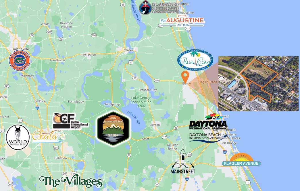 10.38 Acres Commercial Site/Bunnell, Florida