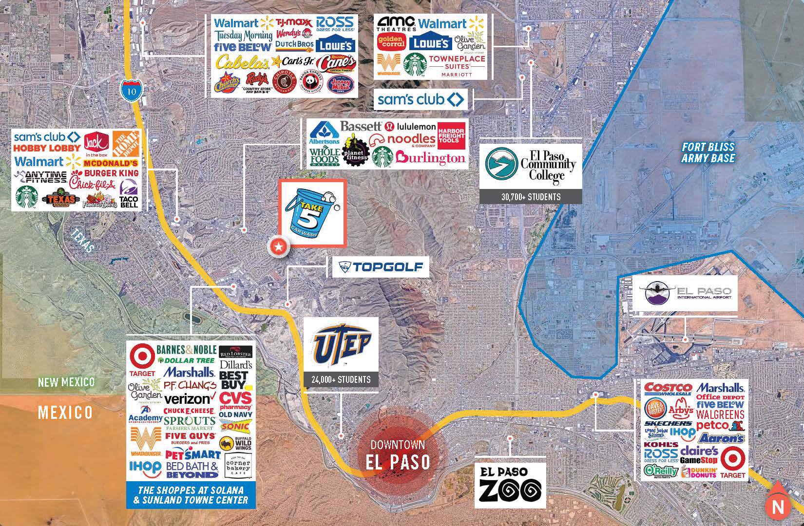 Take 5 Car Wash Ground Lease/El Paso, Texas