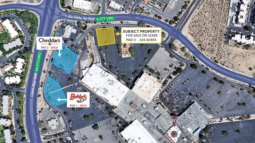 Cottonwood Mall Outparcel 3 Sale or Lease/Albuquerque, New Mexico