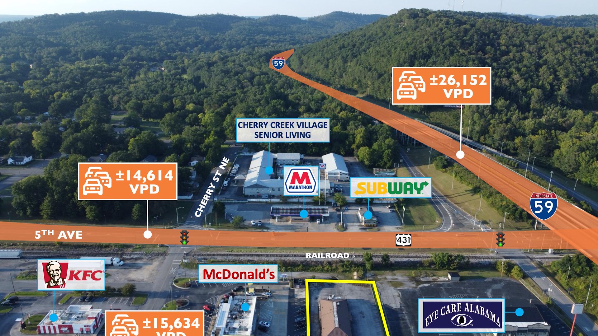 Auction Former Pizza Hut Adjacent to McDonald’s Alabama/Attalla