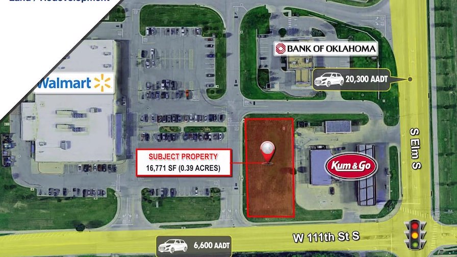 Development Site Outparcel to Walmart Neighborhood Center Tulsa MSA