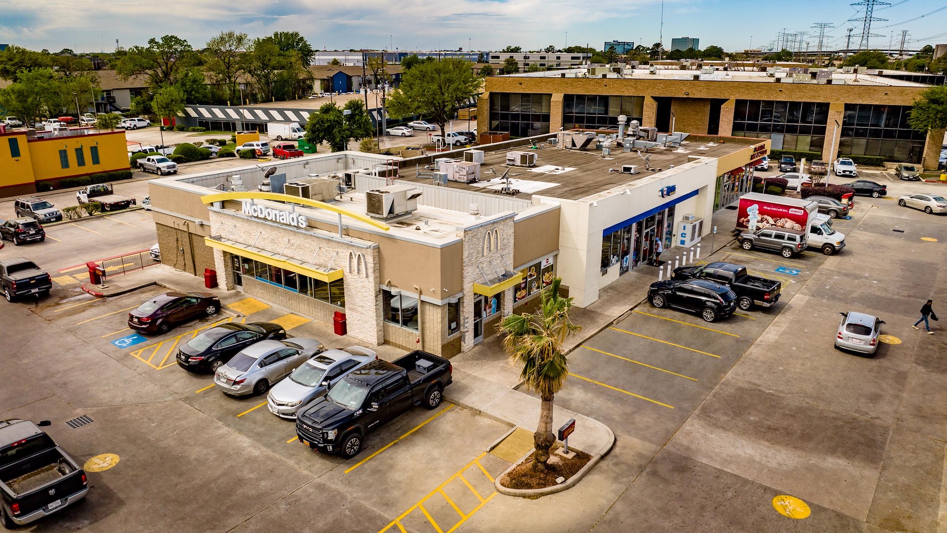 Chevron Gas Station & McDonalds/Houston, Texas