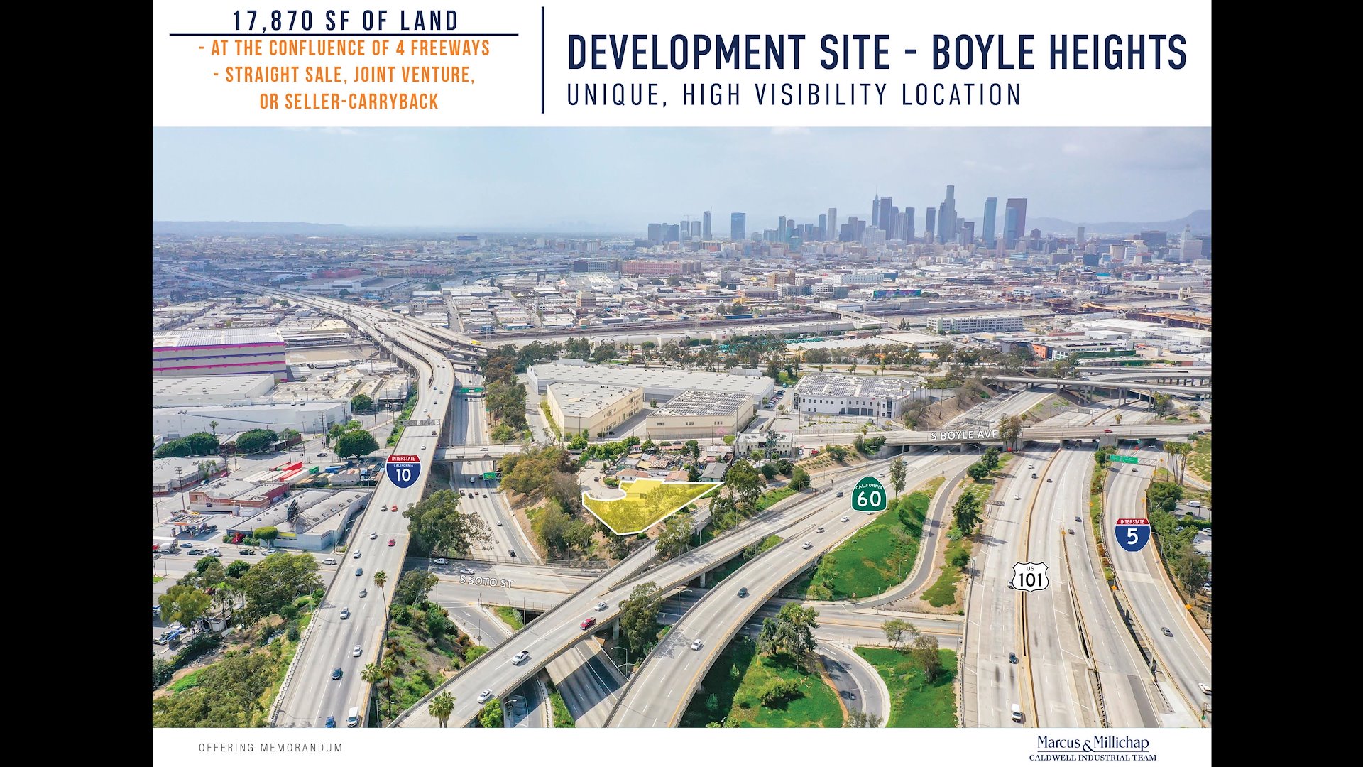 Boyle Heights Development Site Unique, High Visibility Location/Los Angeles, California