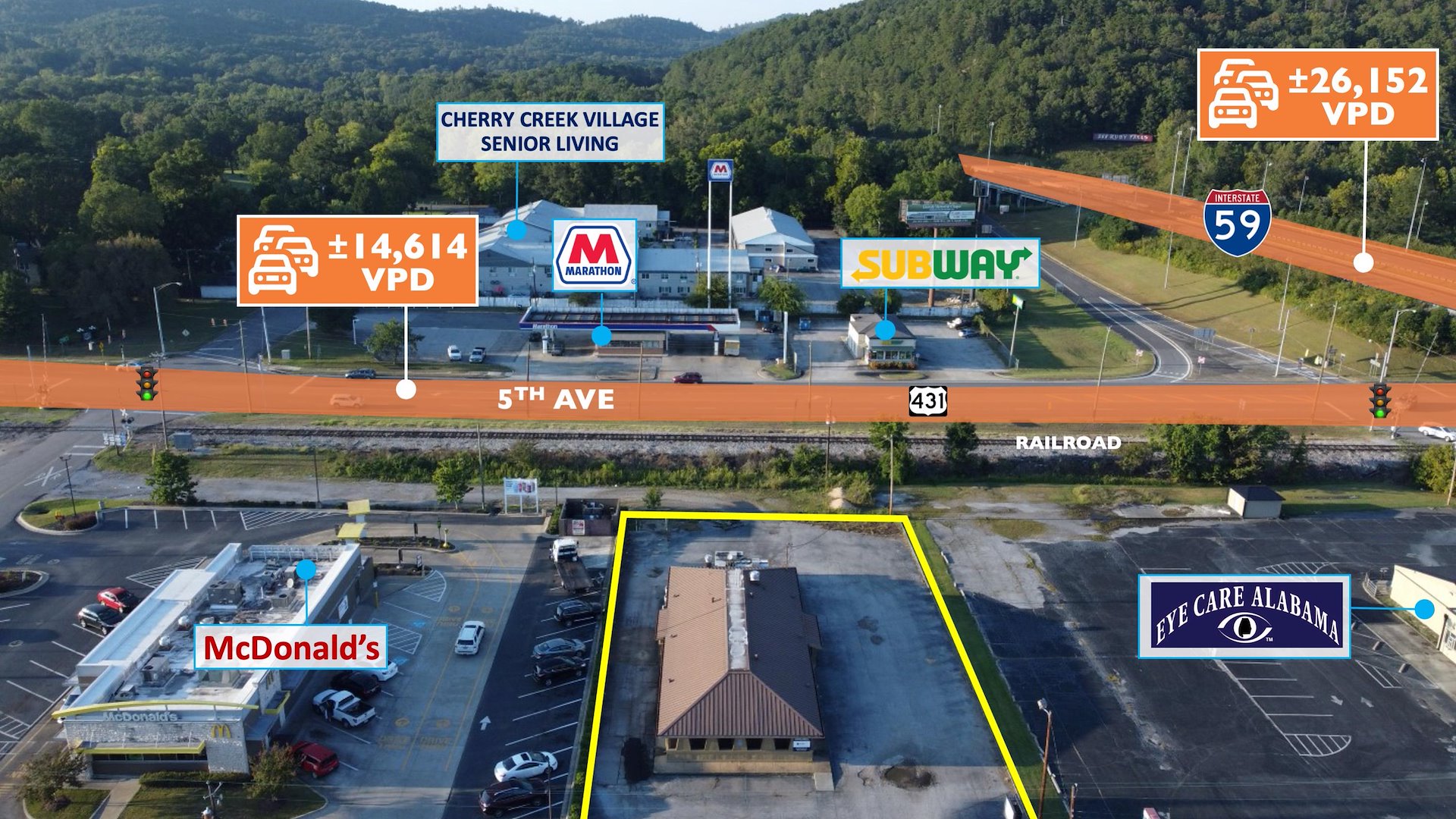 Auction Former Pizza Hut Adjacent to McDonald’s Alabama/Attalla