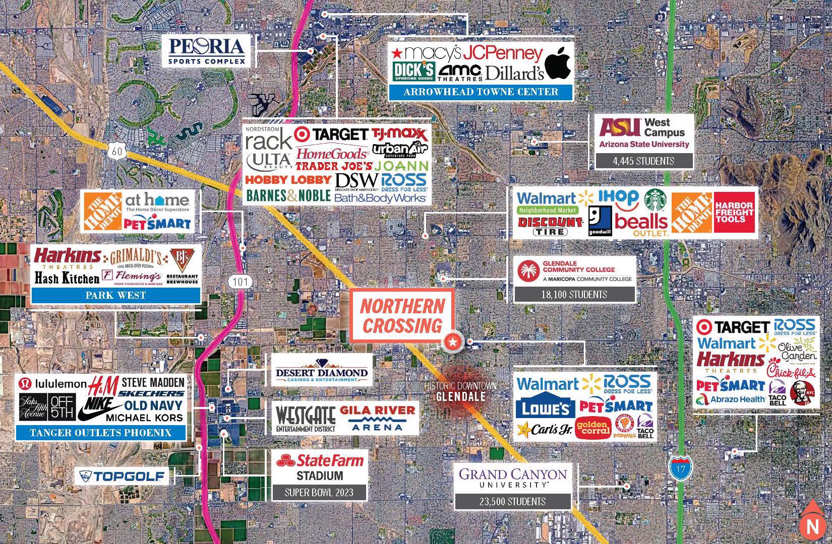 Chipotle Verizon Advance Auto AT&T Shops/Glendale, Arizona