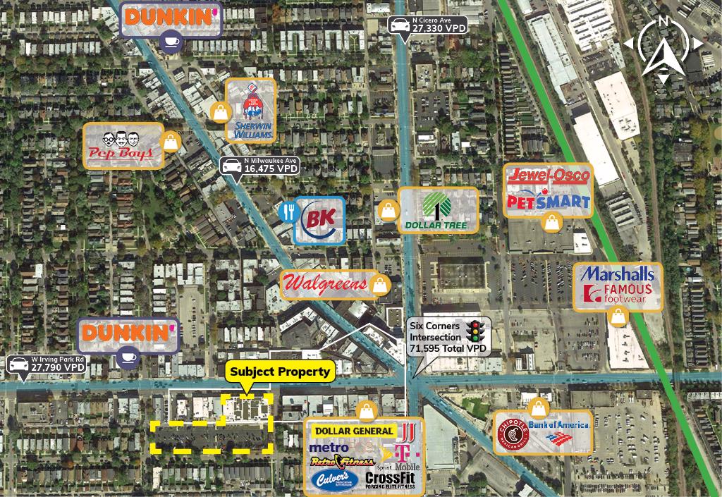 Binny's Anchored Retail Dense Infill Chicago/Chicago, Illinois