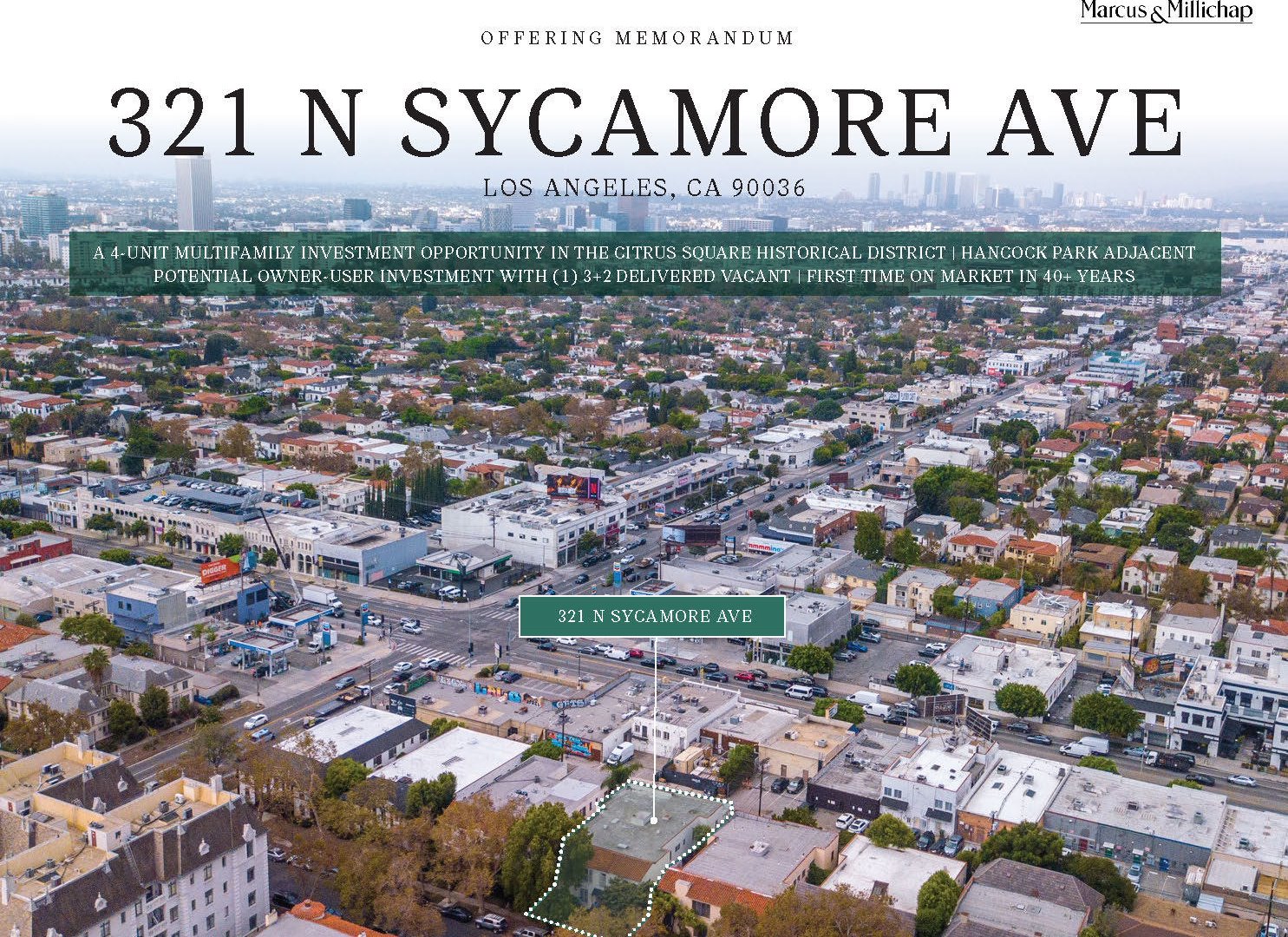 Sycamore.321 - multifamily for sale in los angeles, CA