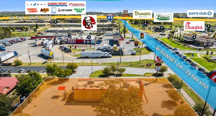 Popeyes | New 20-Yr NNN SLB | US-412 w/ 33,589 VPD |… — Sale in Springdale, AR, photo 2 of 3