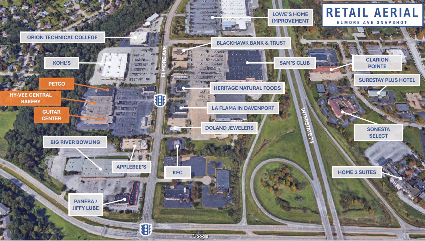 HyVee / Guitar Center / Petco/Davenport, Iowa