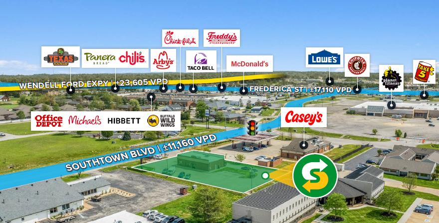 Subway | New 15-Yr NNN w/ Personal Guaranty | Zero… — Sale in Owensboro, KY, photo 3 of 3