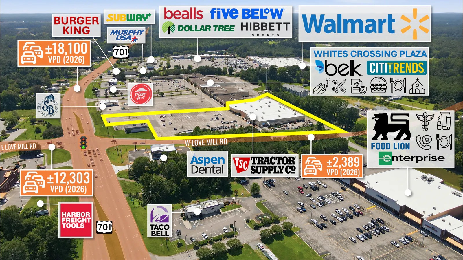 Auction - REIT Sale | Tractor Supply + Former Big… — Sale in Whiteville, NC, photo 1 of 6