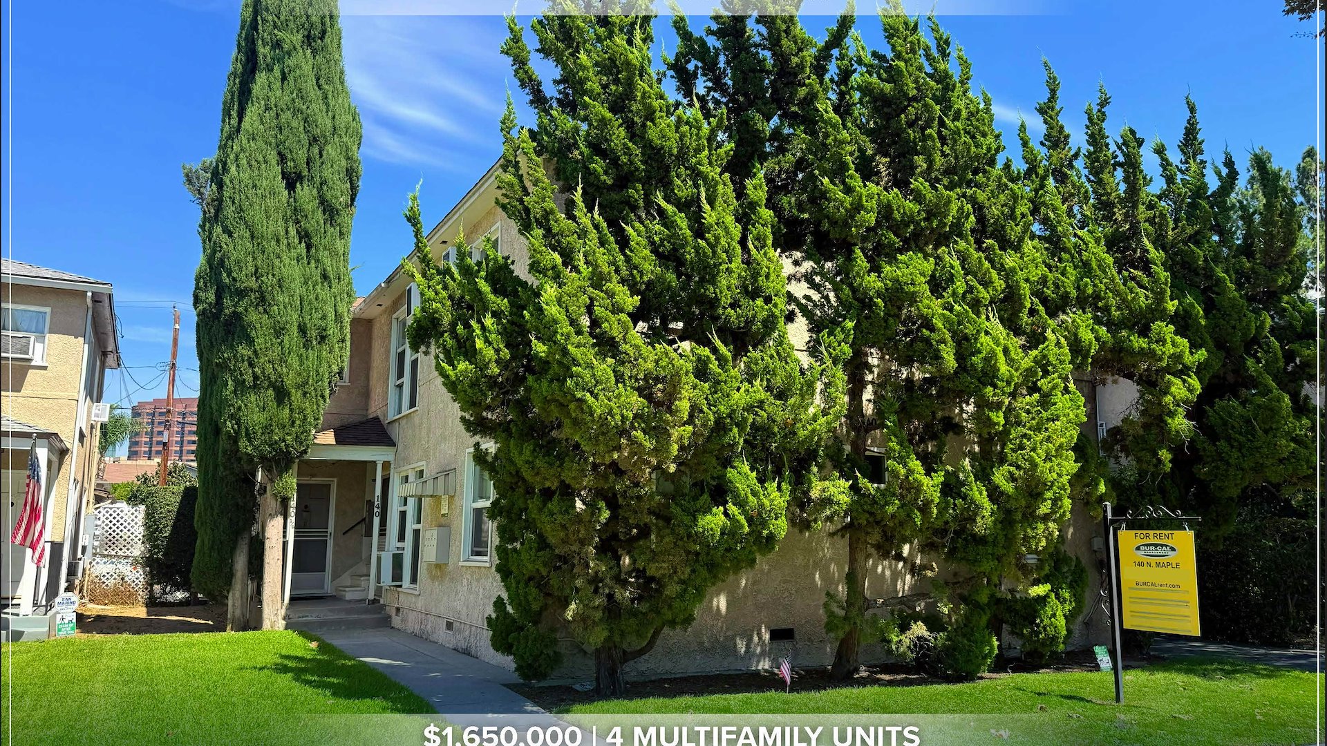 140 N Maple St - multifamily for sale in burbank, CA